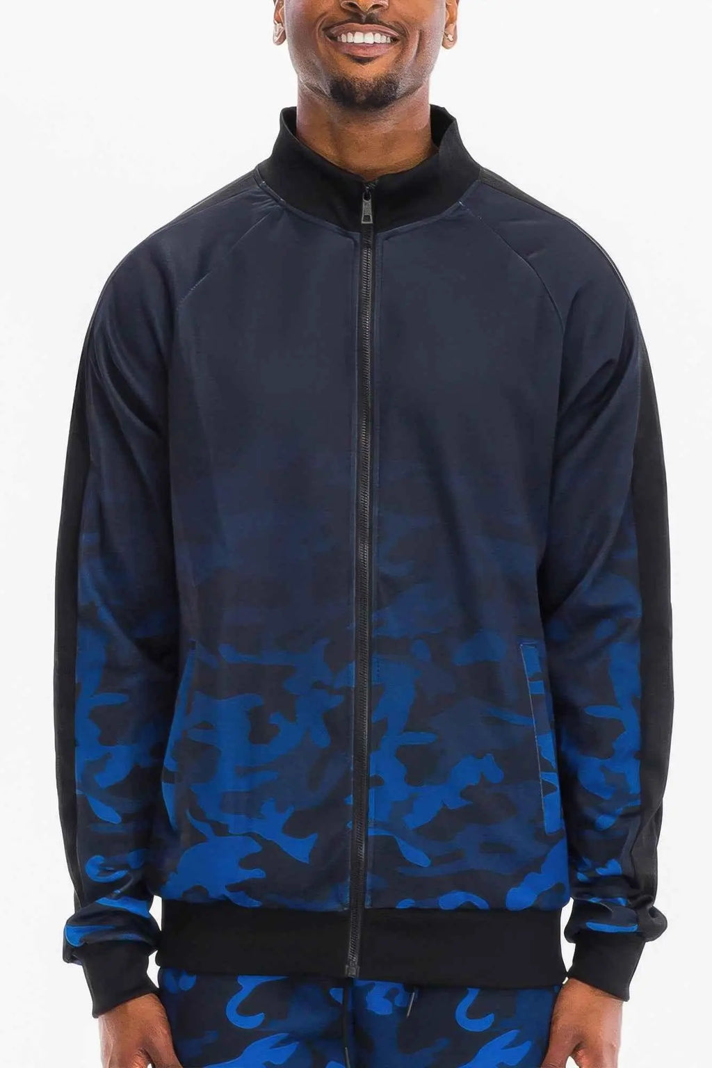 Mens Camo Ombre Track Jacket - Mr Lou’s Place