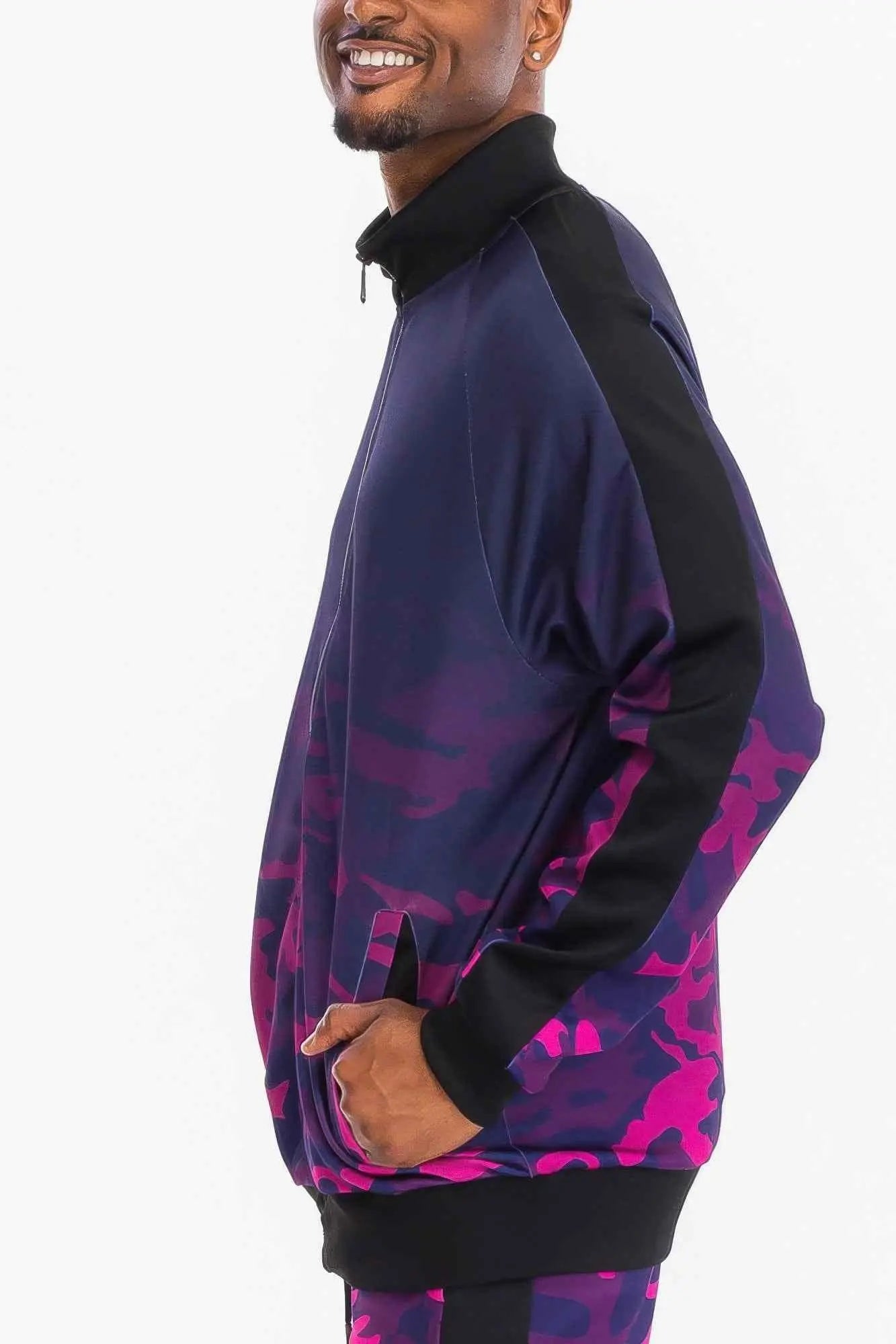 Mens Camo Ombre Track Jacket - Mr Lou’s Place