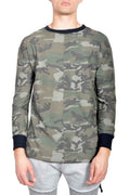 Mens Casual Long Sleeve Camo T-shirt Tops - Mr Lou’s Place
