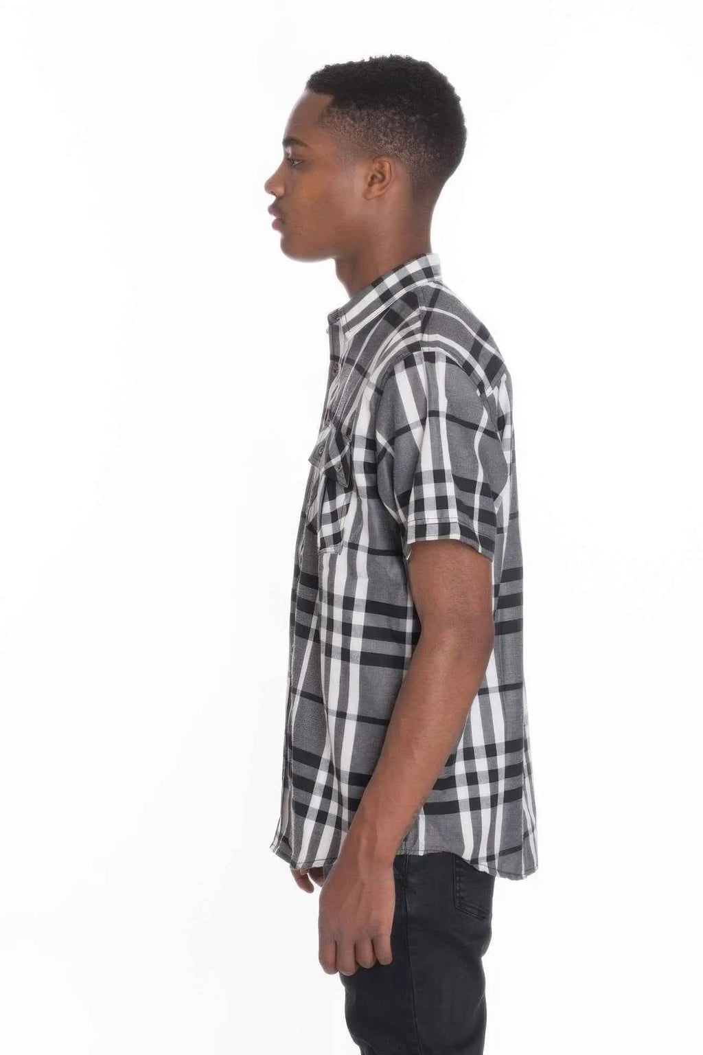 Men's Casual Short Sleeve Checker Shirts - Mr Lou’s Place