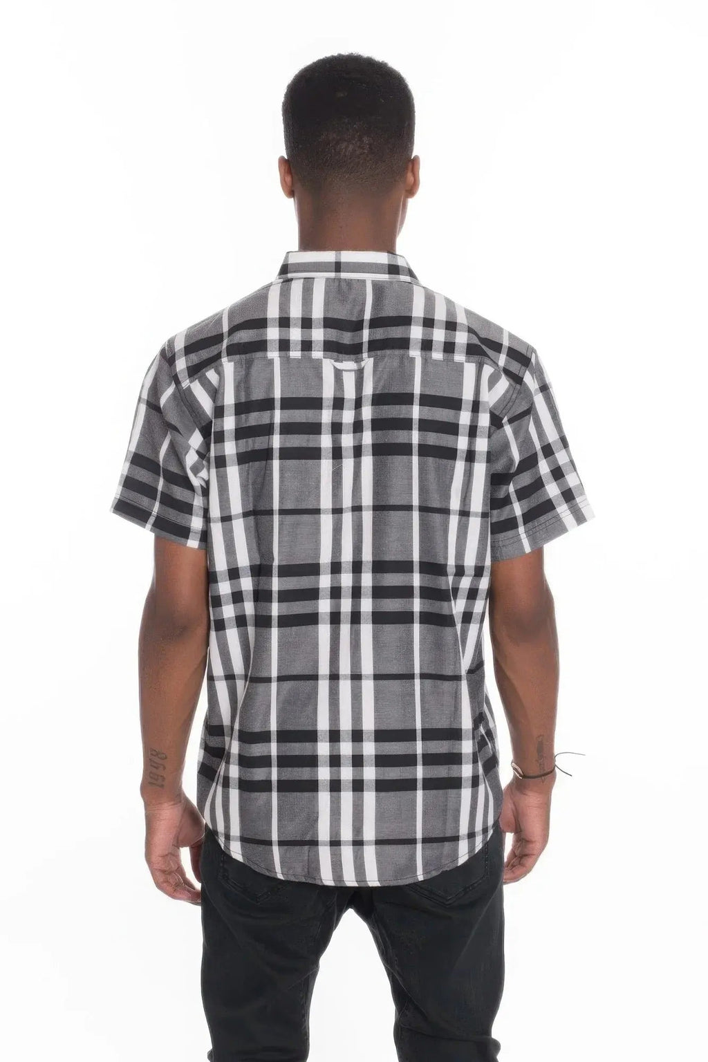 Men's Casual Short Sleeve Checker Shirts - Mr Lou’s Place