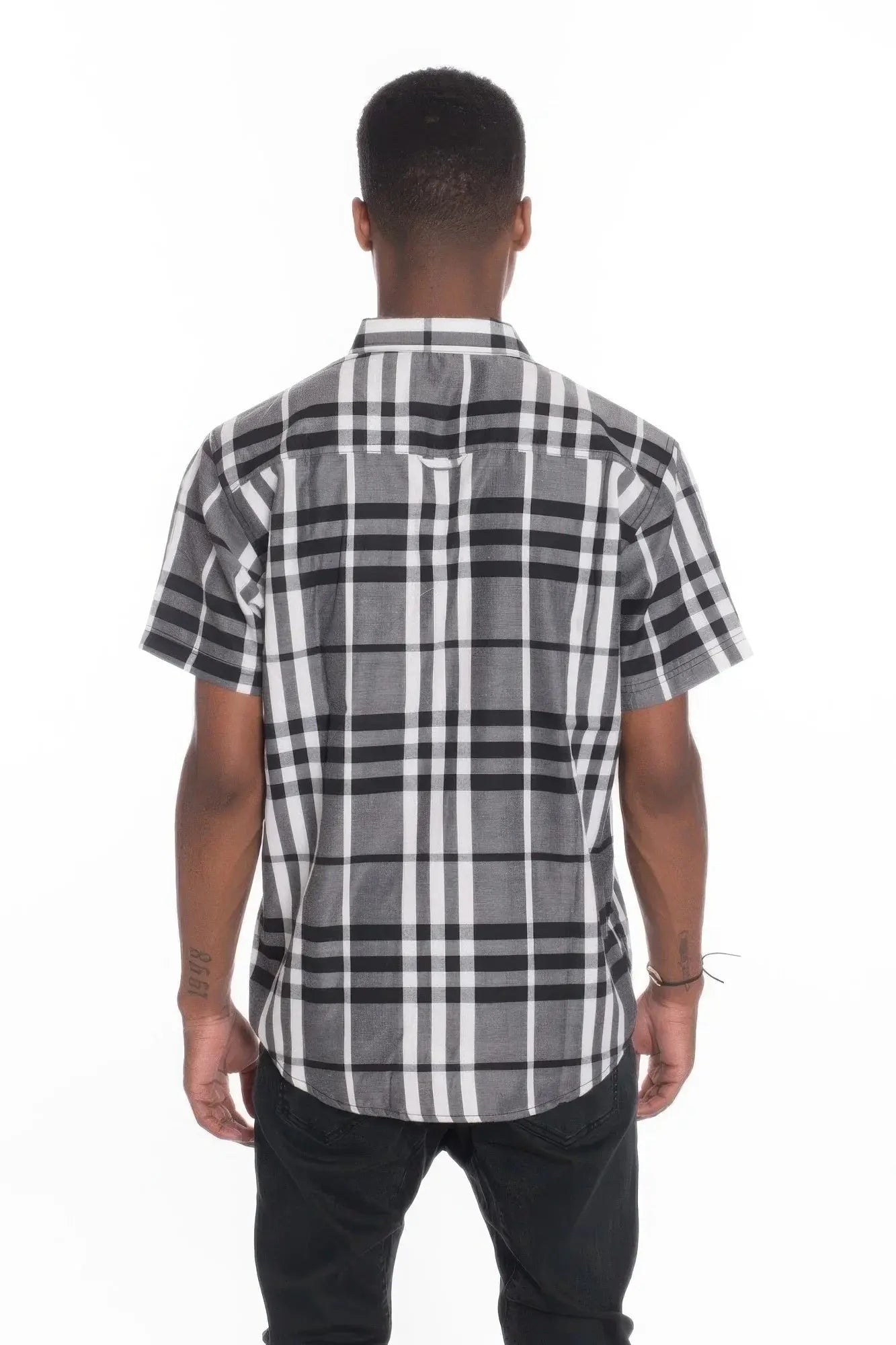Men's Casual Short Sleeve Checker Shirts - Mr Lou’s Place