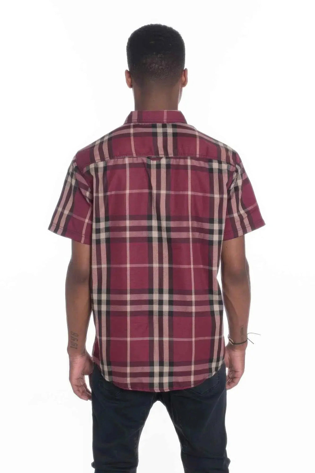 Men's Casual Short Sleeve Checker Shirts - Mr Lou’s Place