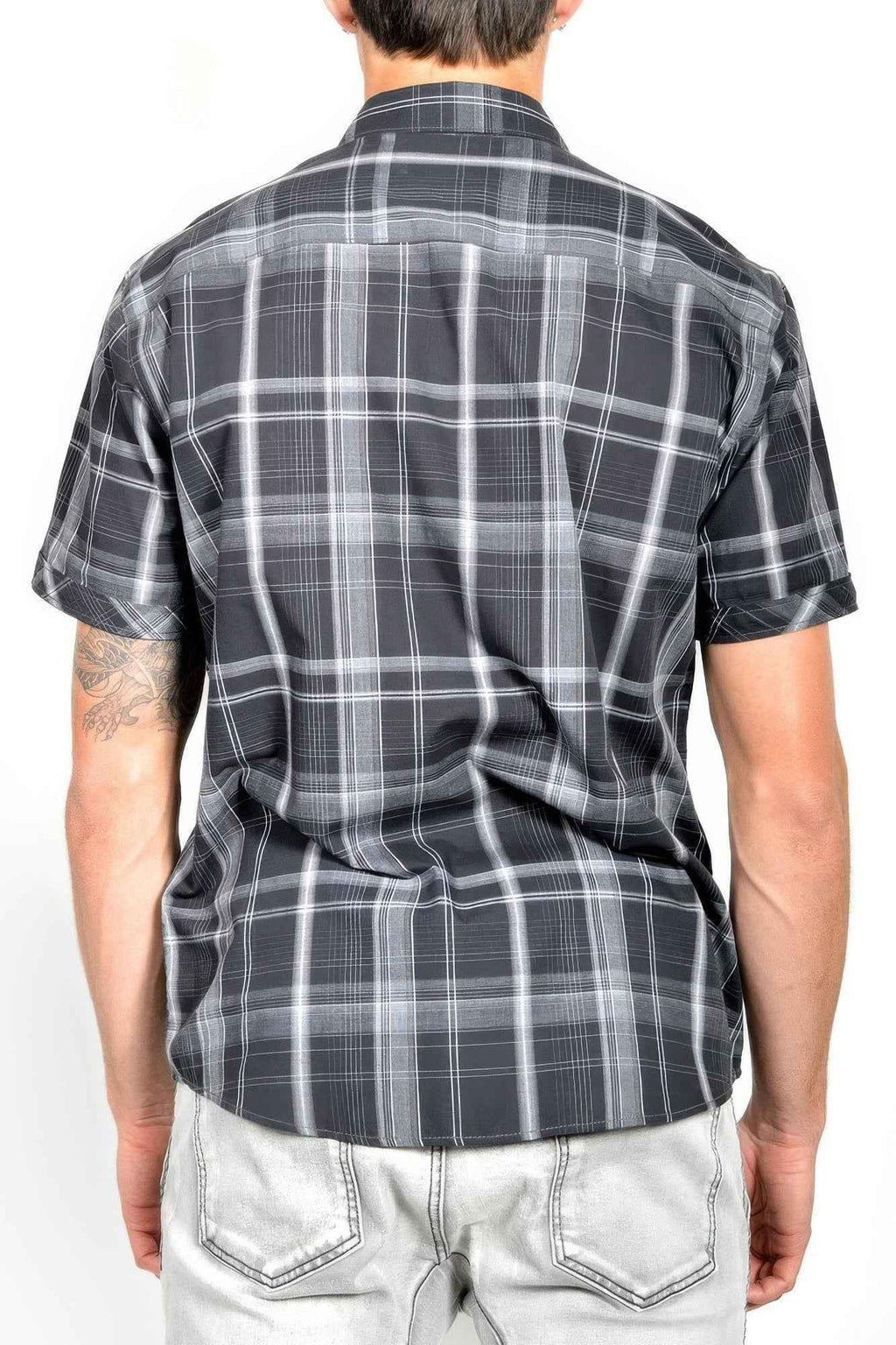 Men's Casual Short Sleeve Plaid Shirts - Mr Lou’s Place