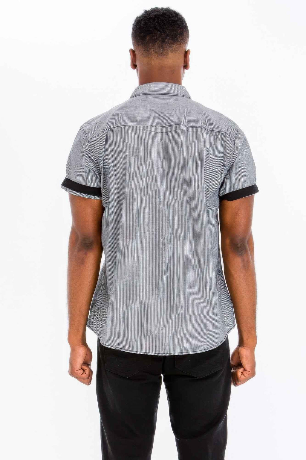 Men's Casual Short Sleeve Solid Shirts - Mr Lou’s Place