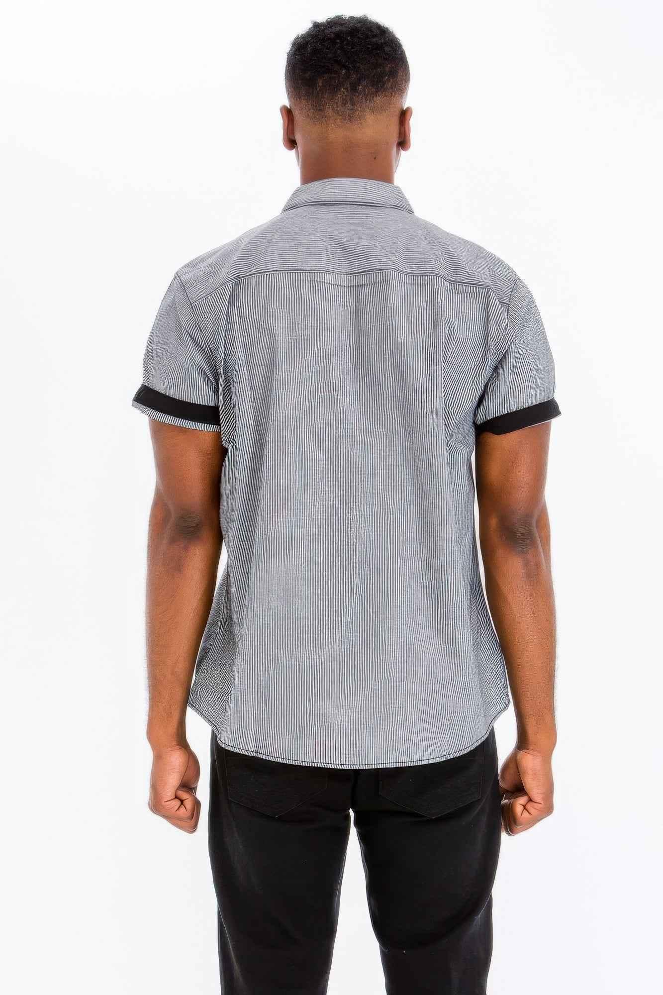 Men's Casual Short Sleeve Solid Shirts - Mr Lou’s Place
