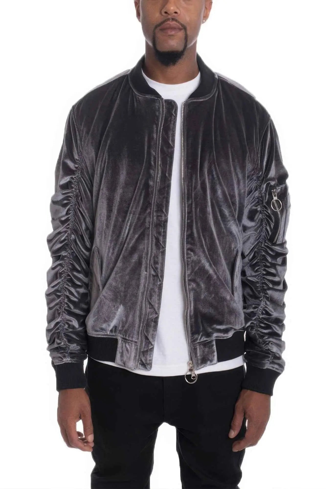 Men's Casual Slim Fit Bomber Jacket - Mr Lou’s Place