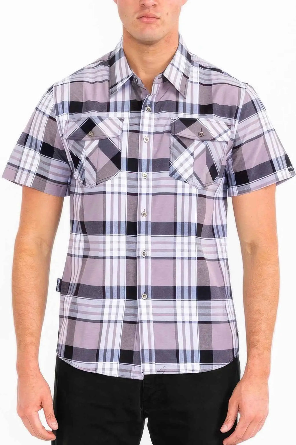 Mens Checkered Two Pocket Shirt - Mr Lou’s Place