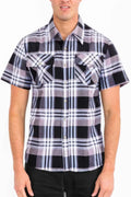 Mens Checkered Two Pocket Shirt - Mr Lou’s Place