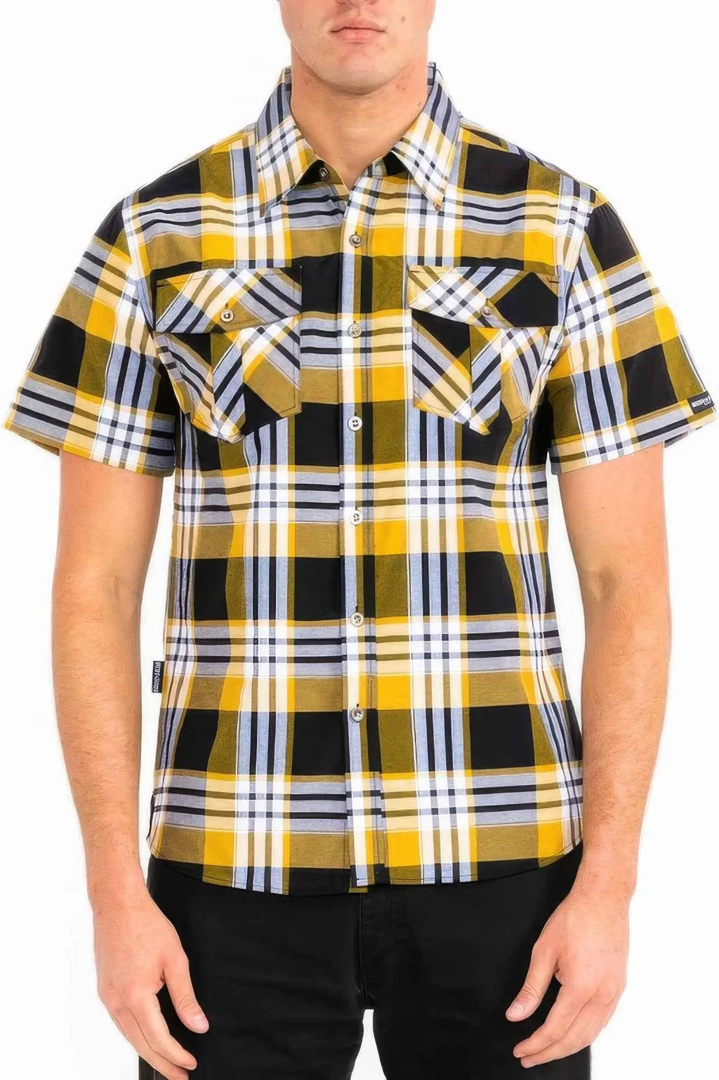 Mens Checkered Two Pocket Shirt - Mr Lou’s Place