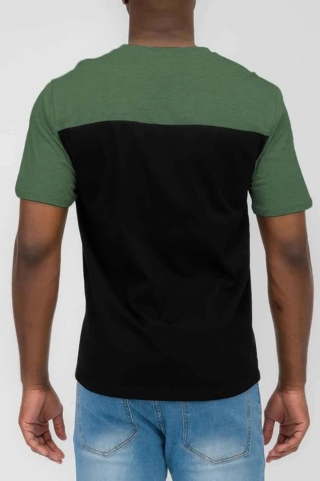 Mens Color Block Short Sleeve Tshirt - Mr Lou’s Place