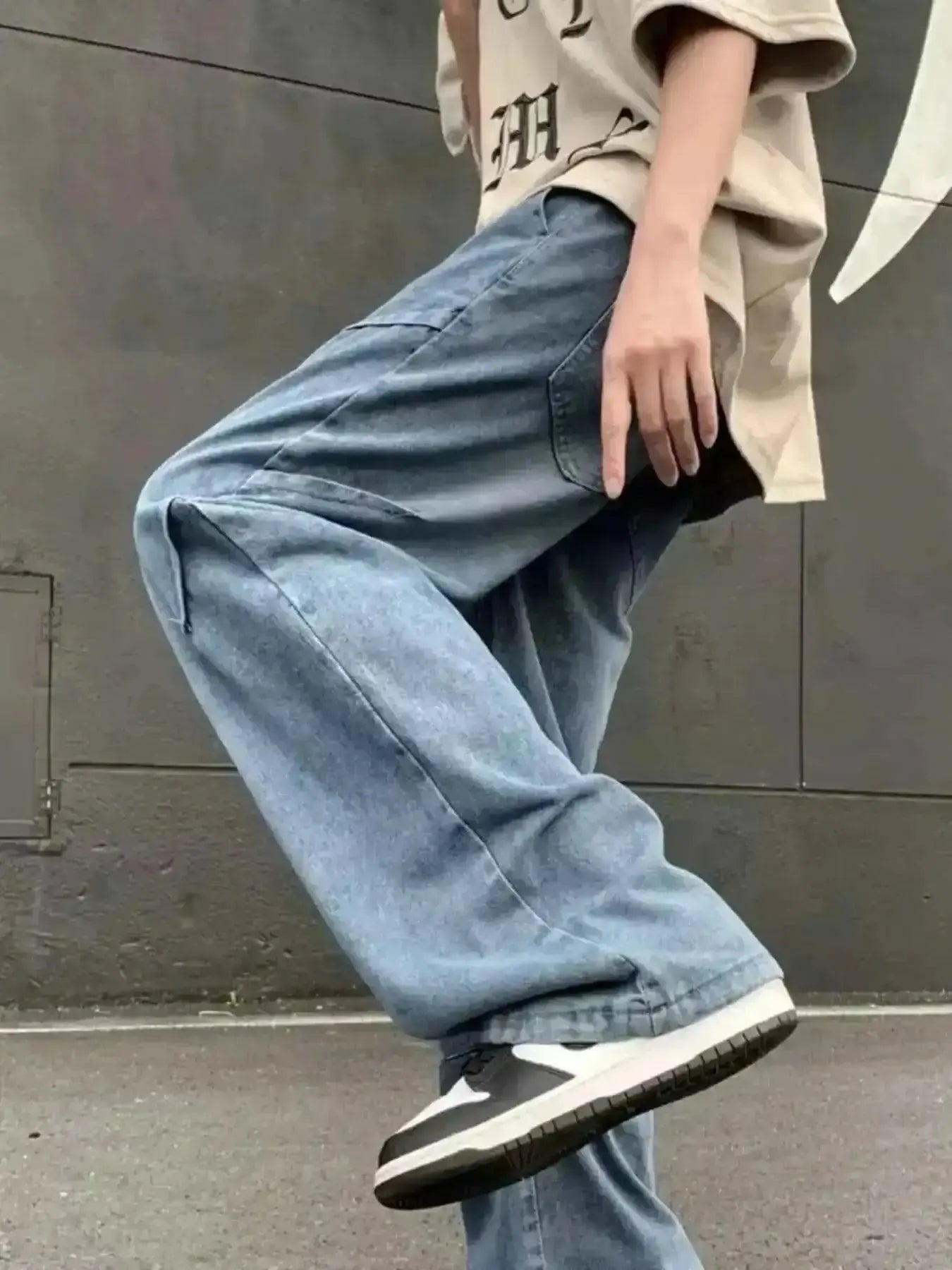 Men's Full Size Loose Fit Jeans Plus Size - Mr Lou’s Place