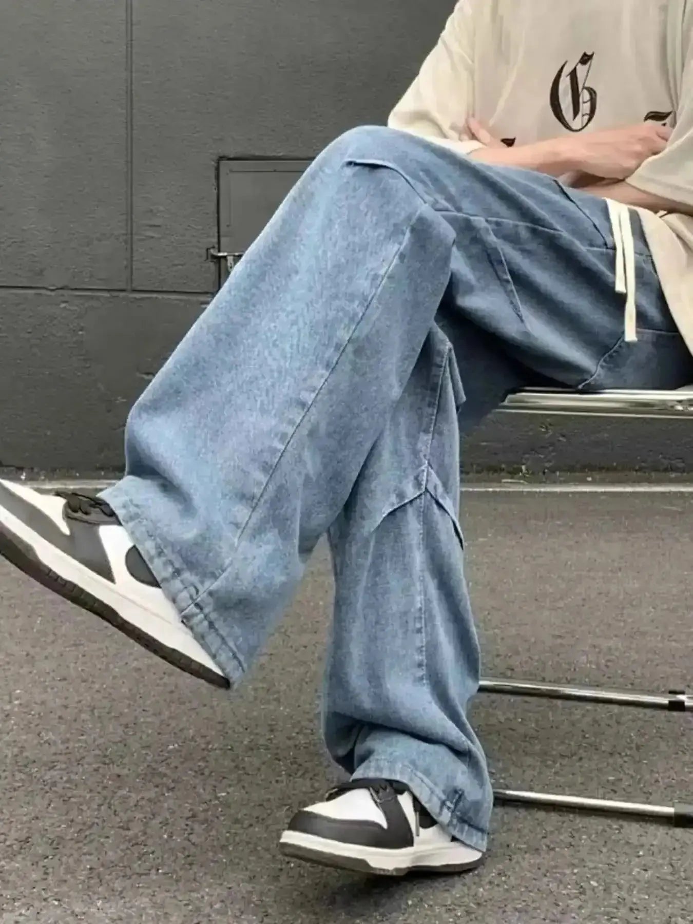 Men's Full Size Loose Fit Jeans Plus Size - Mr Lou’s Place