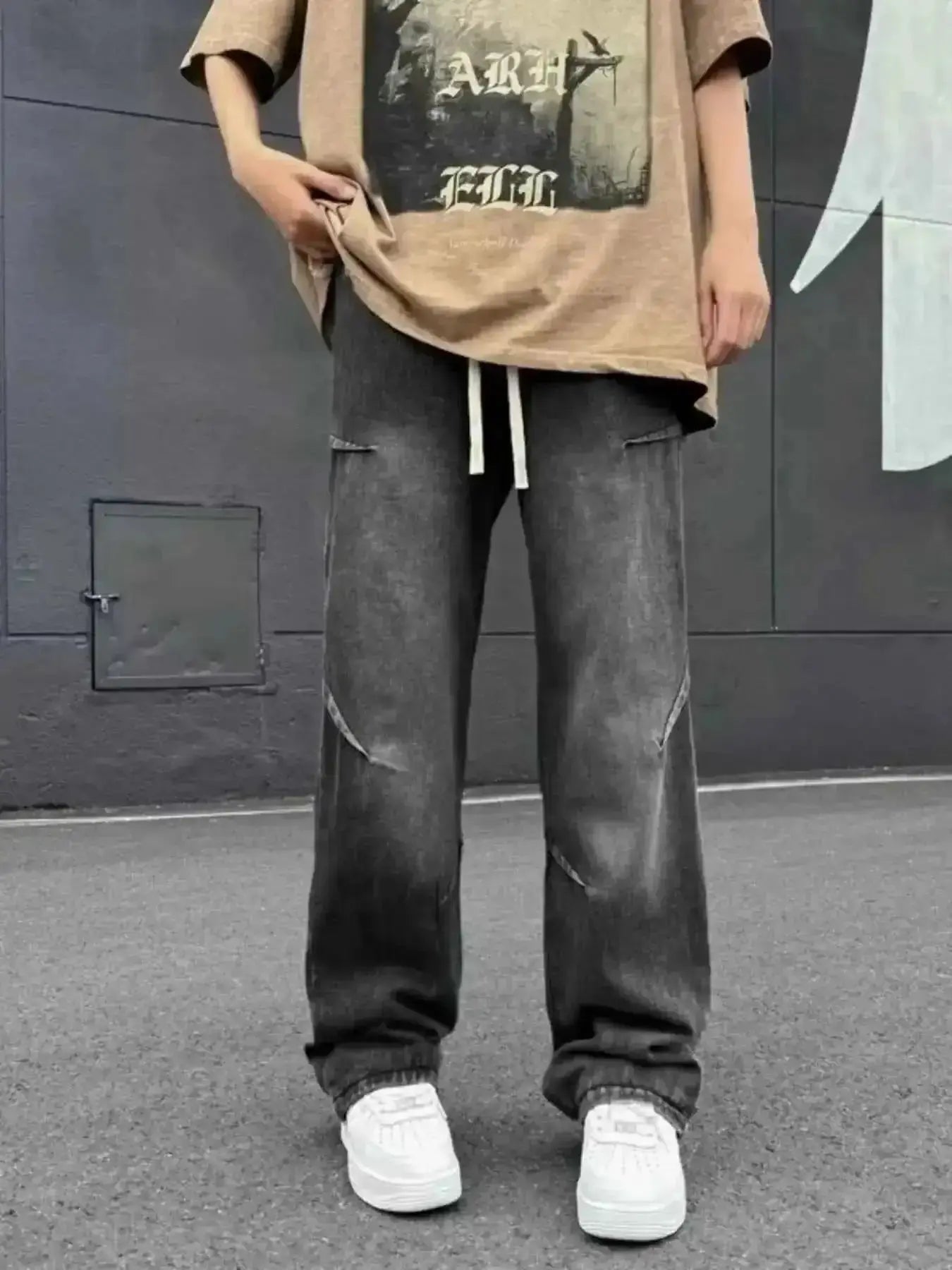 Men's Full Size Loose Fit Jeans Plus Size - Mr Lou’s Place