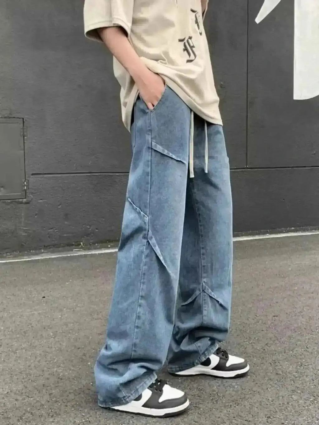 Men's Full Size Loose Fit Jeans Plus Size - Mr Lou’s Place