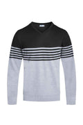 Mens Knit Vneck Pullover Sweater - Mr Lou’s Place