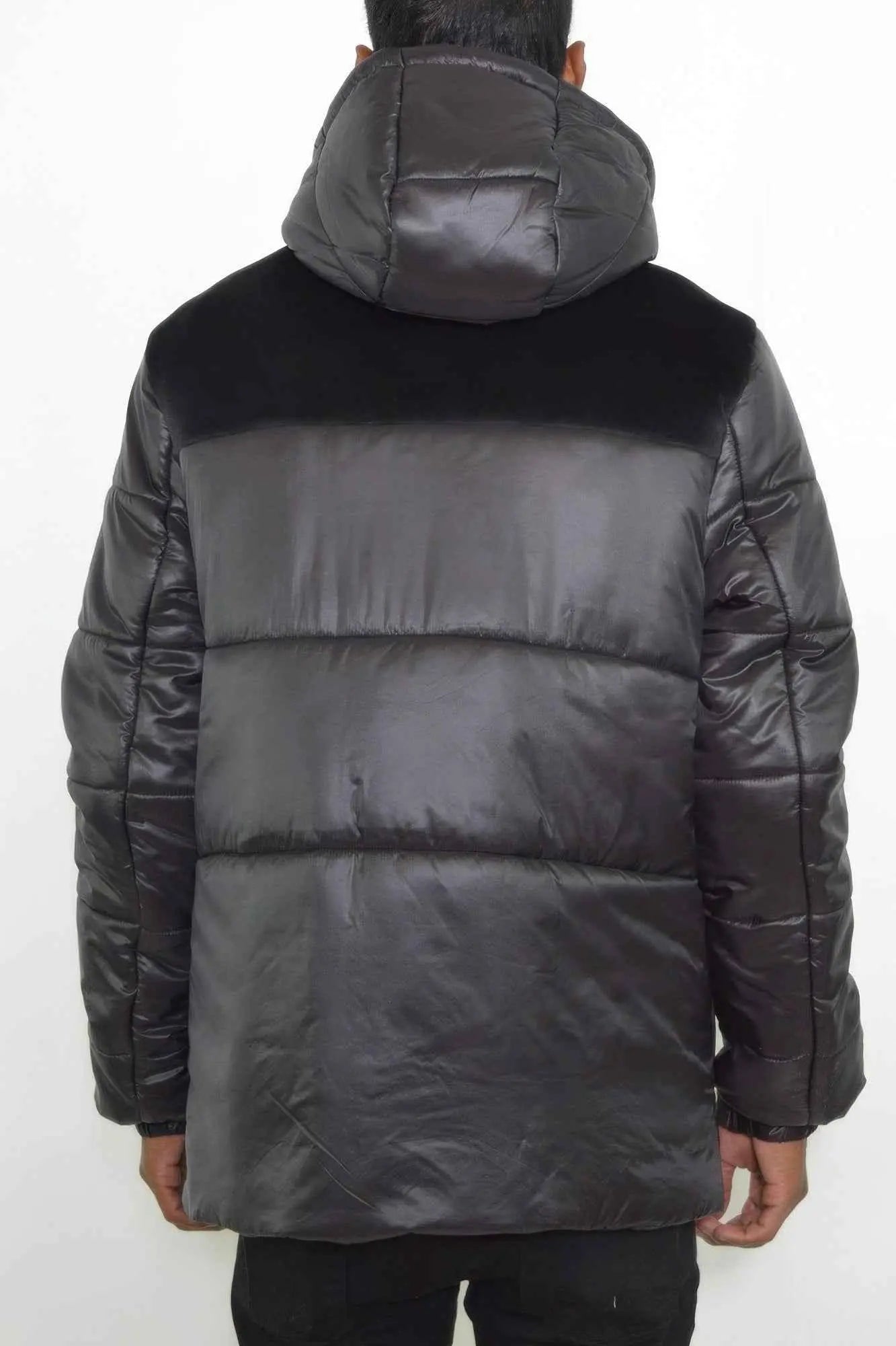 Mens Padded Buffle Puffer Jacket - Mr Lou’s Place