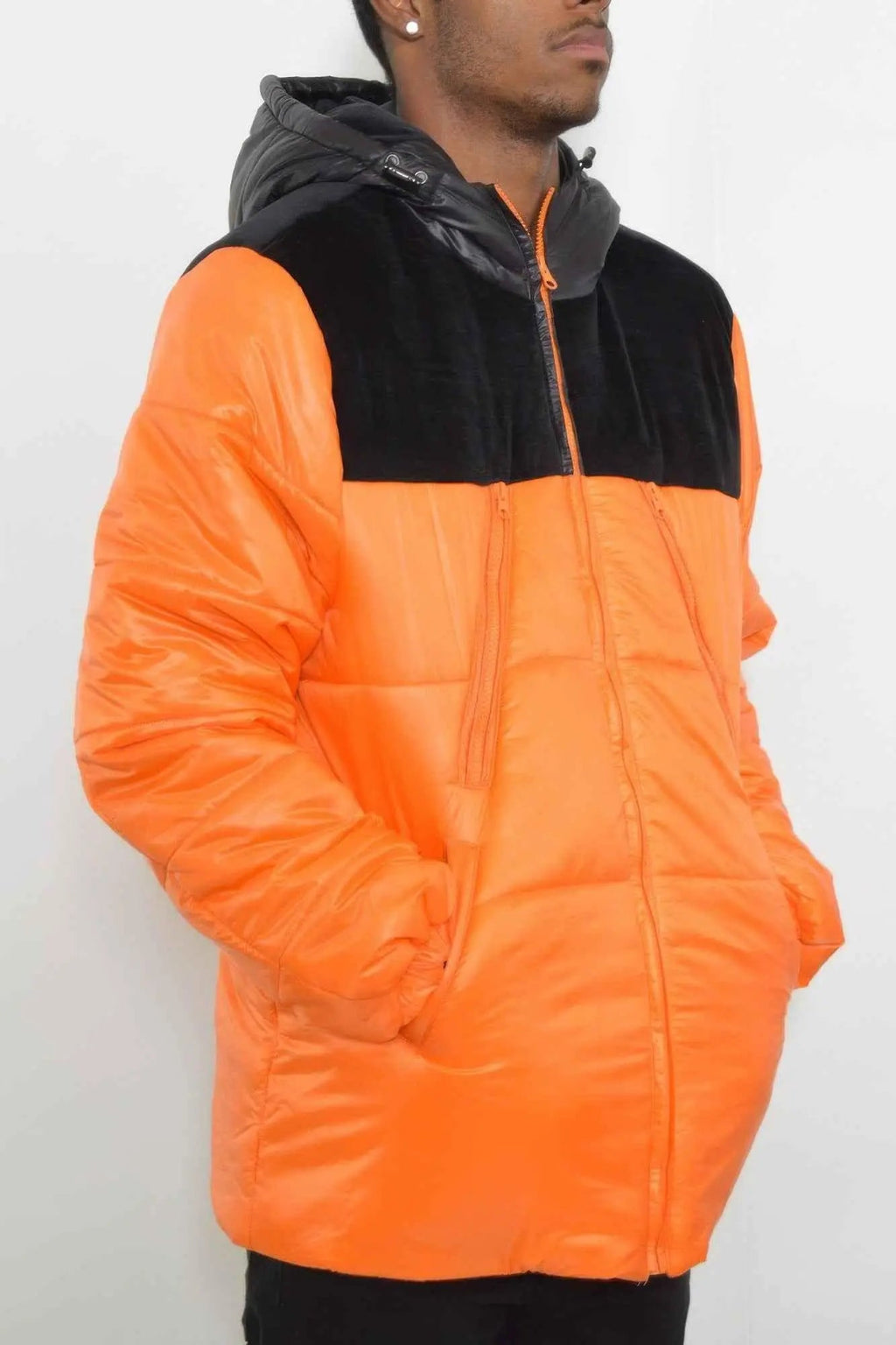Mens Padded Buffle Puffer Jacket - Mr Lou’s Place