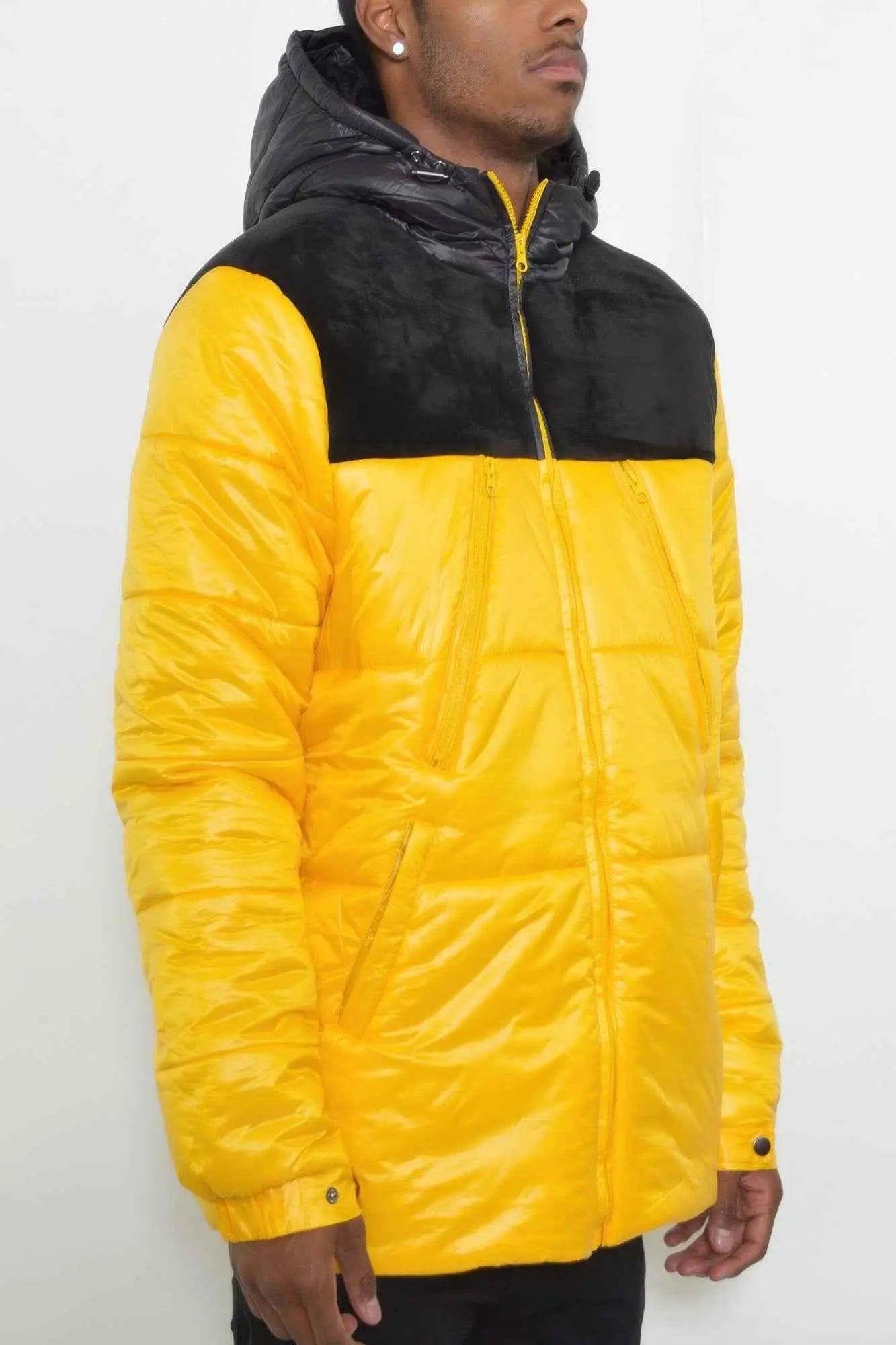 Mens Padded Buffle Puffer Jacket - Mr Lou’s Place