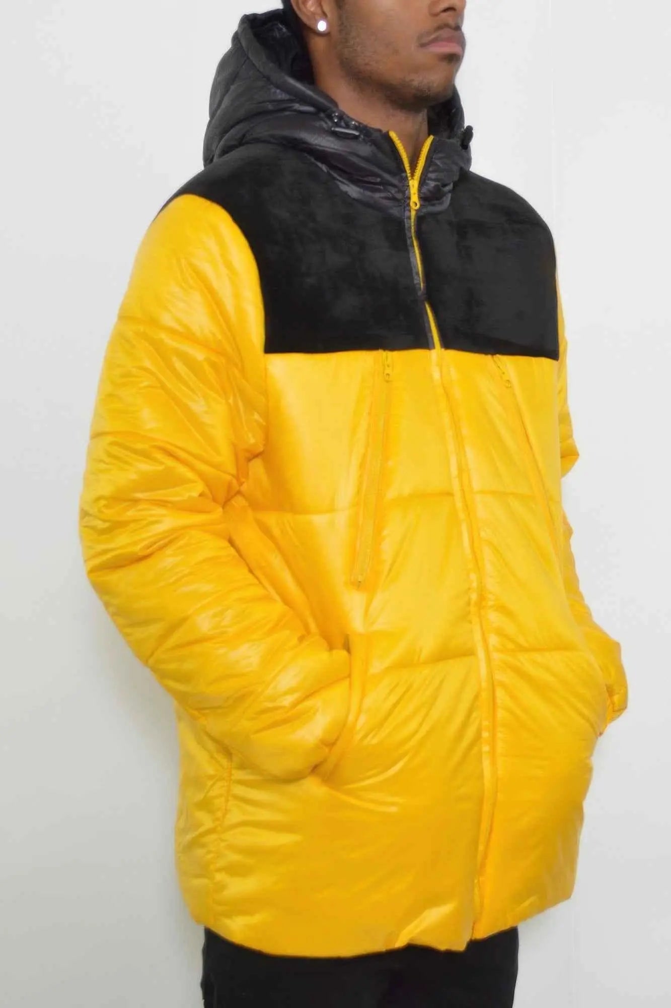 Mens Padded Buffle Puffer Jacket - Mr Lou’s Place