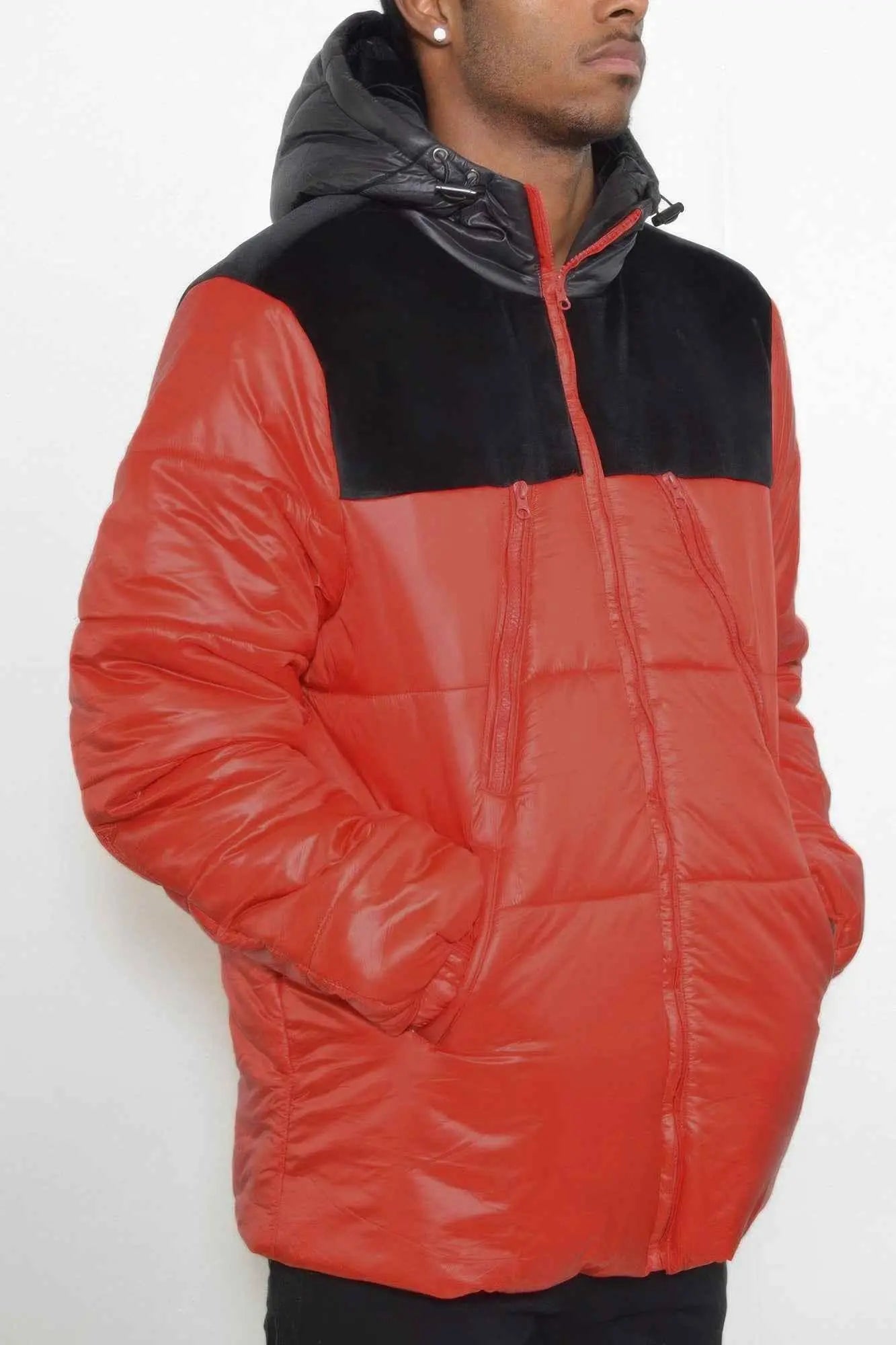 Mens Padded Buffle Puffer Jacket - Mr Lou’s Place