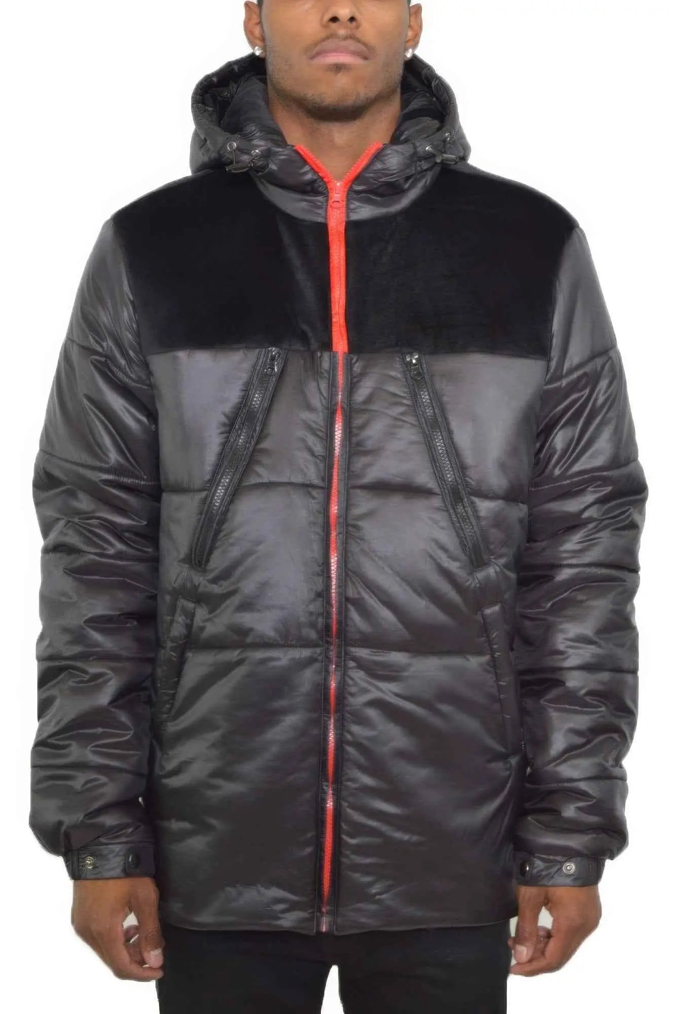 Mens Padded Buffle Puffer Jacket - Mr Lou’s Place