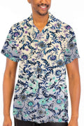 Mens Paisley Button Down Shirt - Mr Lou’s Place