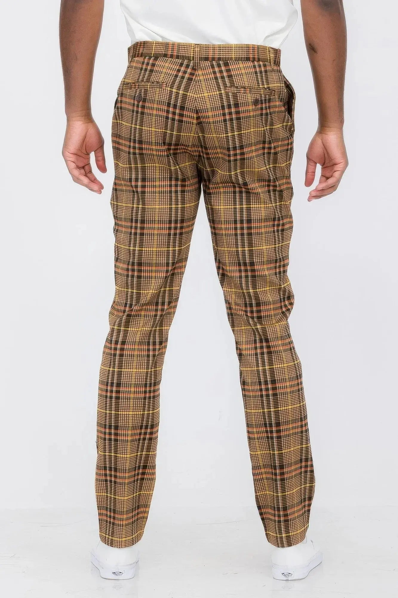 Mens Plaid Trouser Pants - Mr Lou’s Place