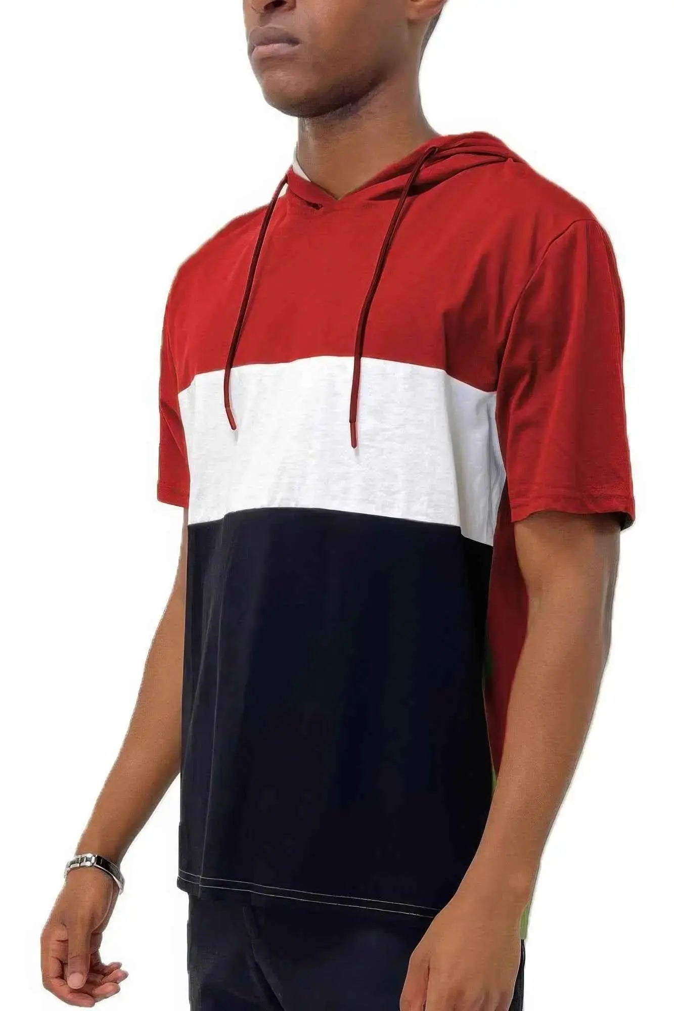 Mens Short Sleeve Hooded Tshirt - Mr Lou’s Place