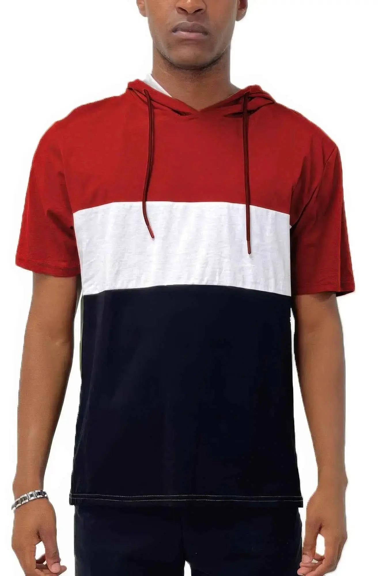 Mens Short Sleeve Hooded Tshirt - Mr Lou’s Place