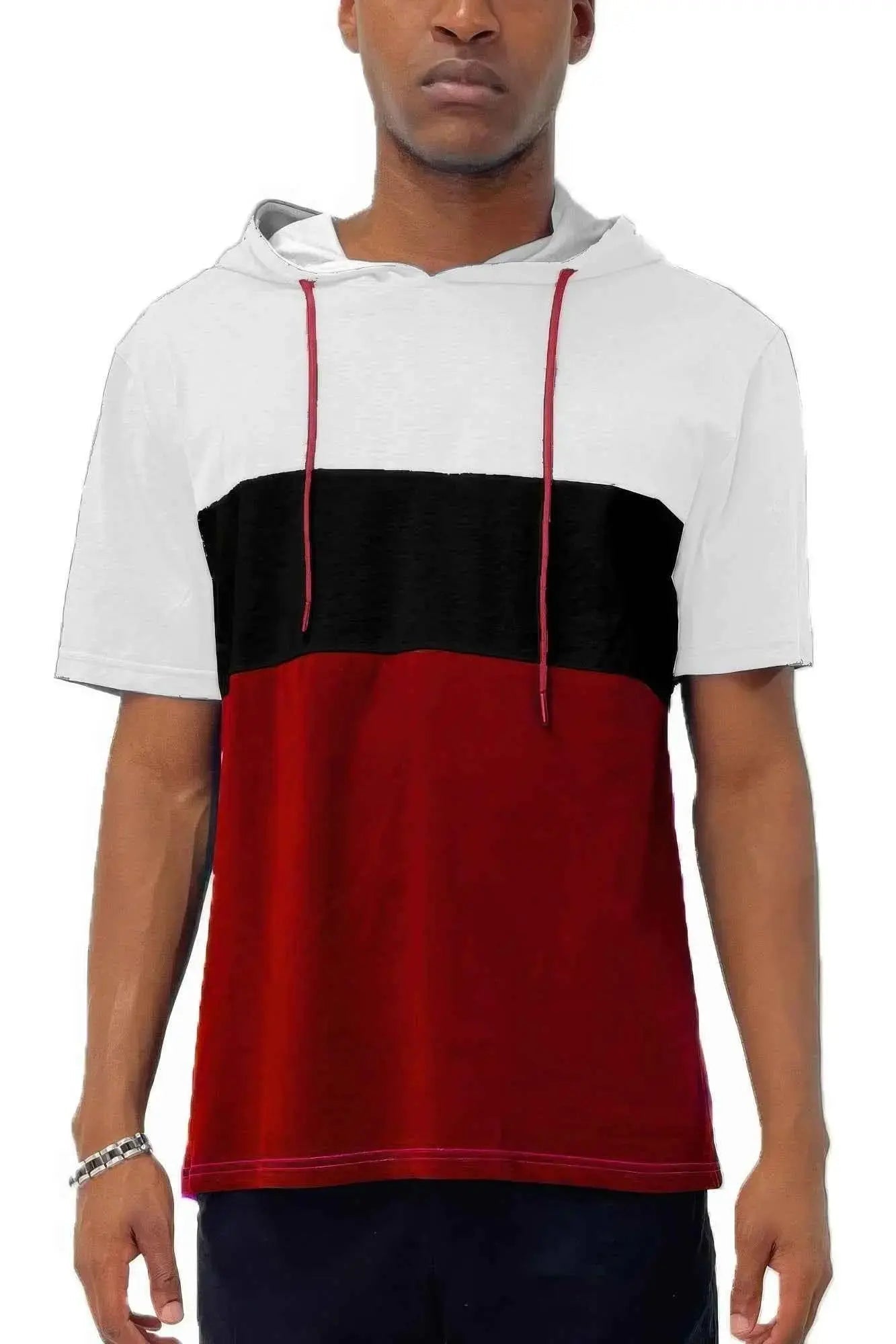 Mens Short Sleeve Hooded Tshirt - Mr Lou’s Place