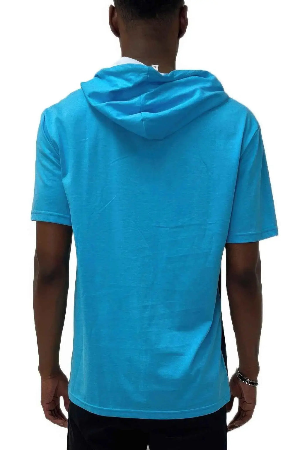 Mens Short Sleeve Hooded Tshirt - Mr Lou’s Place