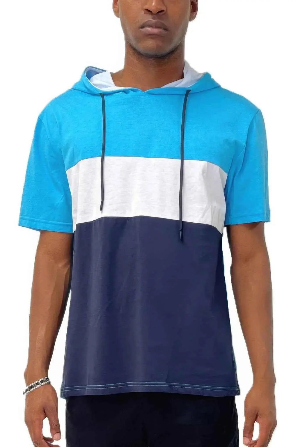 Mens Short Sleeve Hooded Tshirt - Mr Lou’s Place