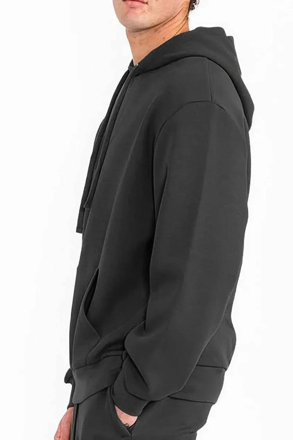 Mens Solid Tech Fleece Hoodie - Mr Lou’s Place