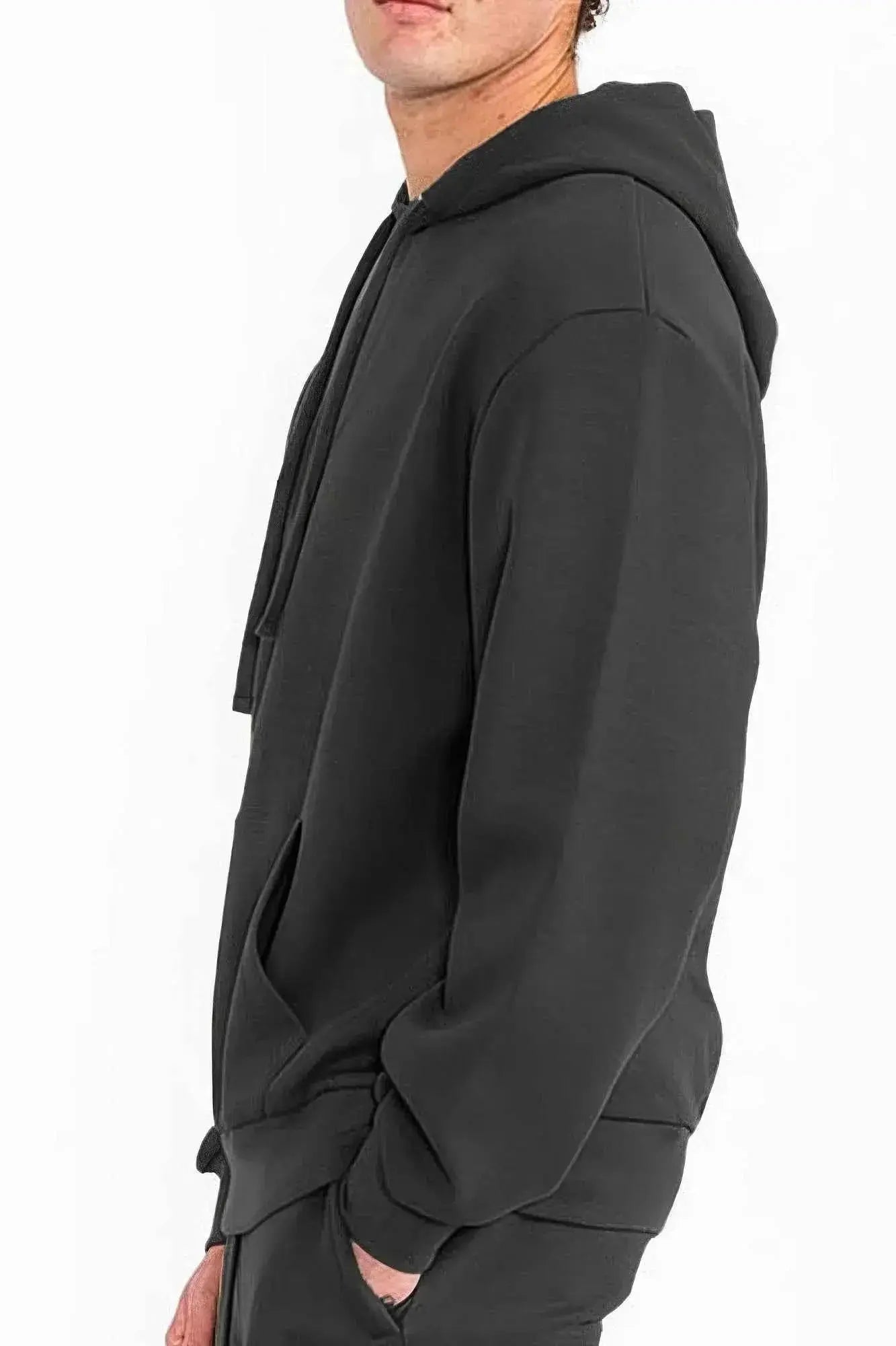 Mens Solid Tech Fleece Hoodie - Mr Lou’s Place