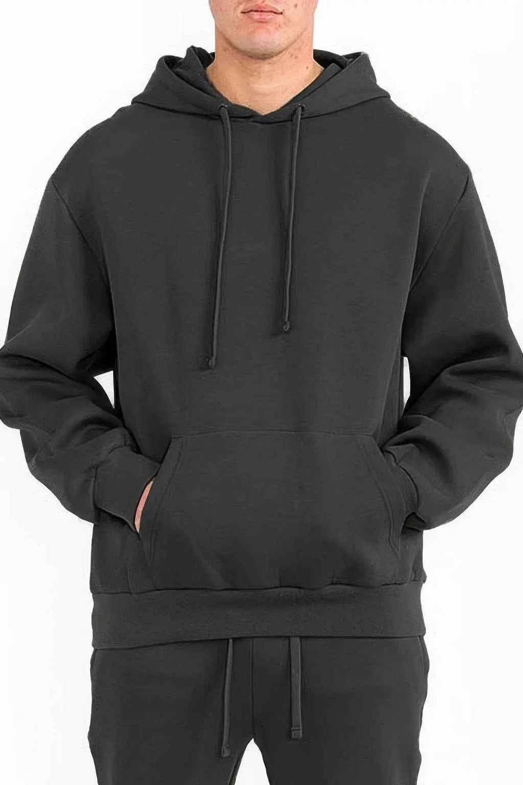 Mens Solid Tech Fleece Hoodie - Mr Lou’s Place