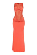 Mesh Contrast Rube Maxi Dress - Mr Lou’s Place