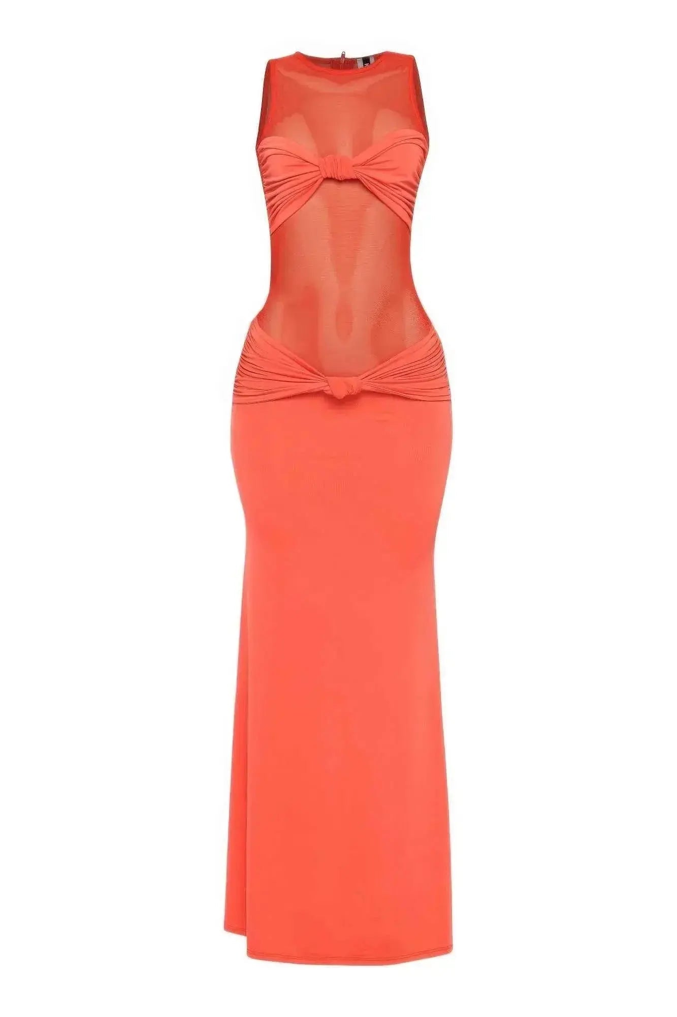 Mesh Contrast Rube Maxi Dress - Mr Lou’s Place