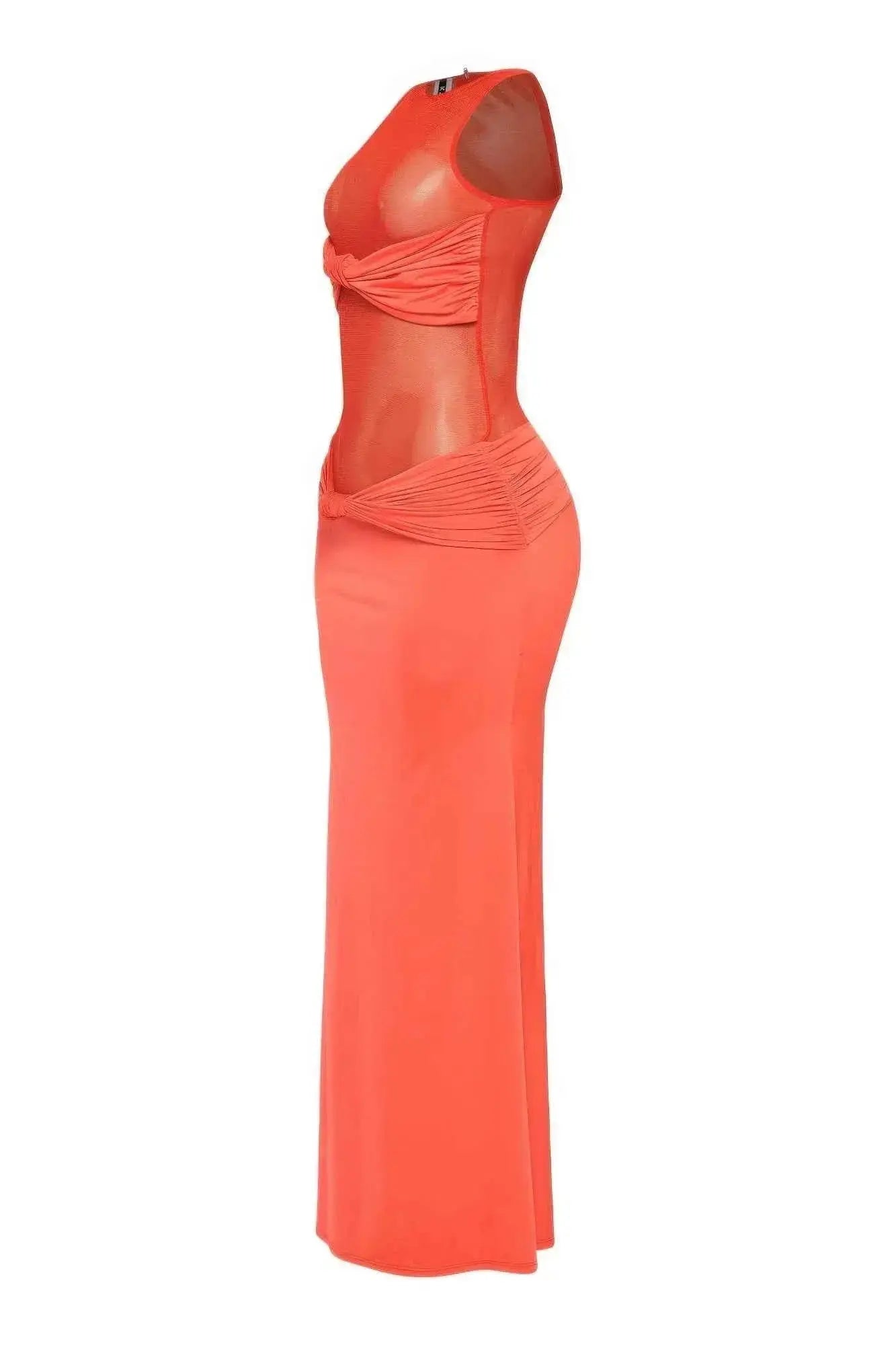 Mesh Contrast Rube Maxi Dress - Mr Lou’s Place