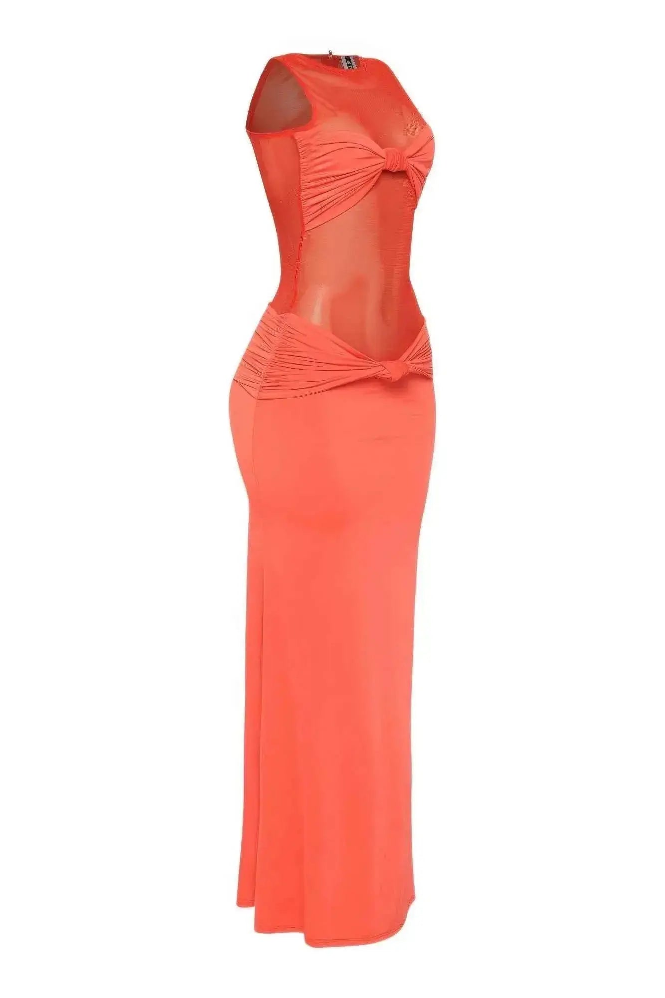 Mesh Contrast Rube Maxi Dress - Mr Lou’s Place