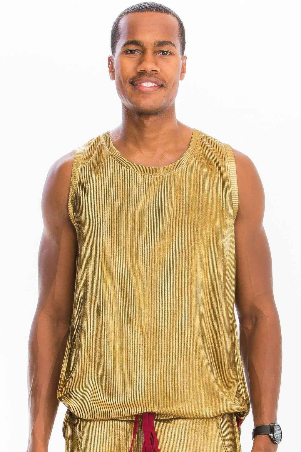 Metallic Flick Tank Top - Mr Lou’s Place