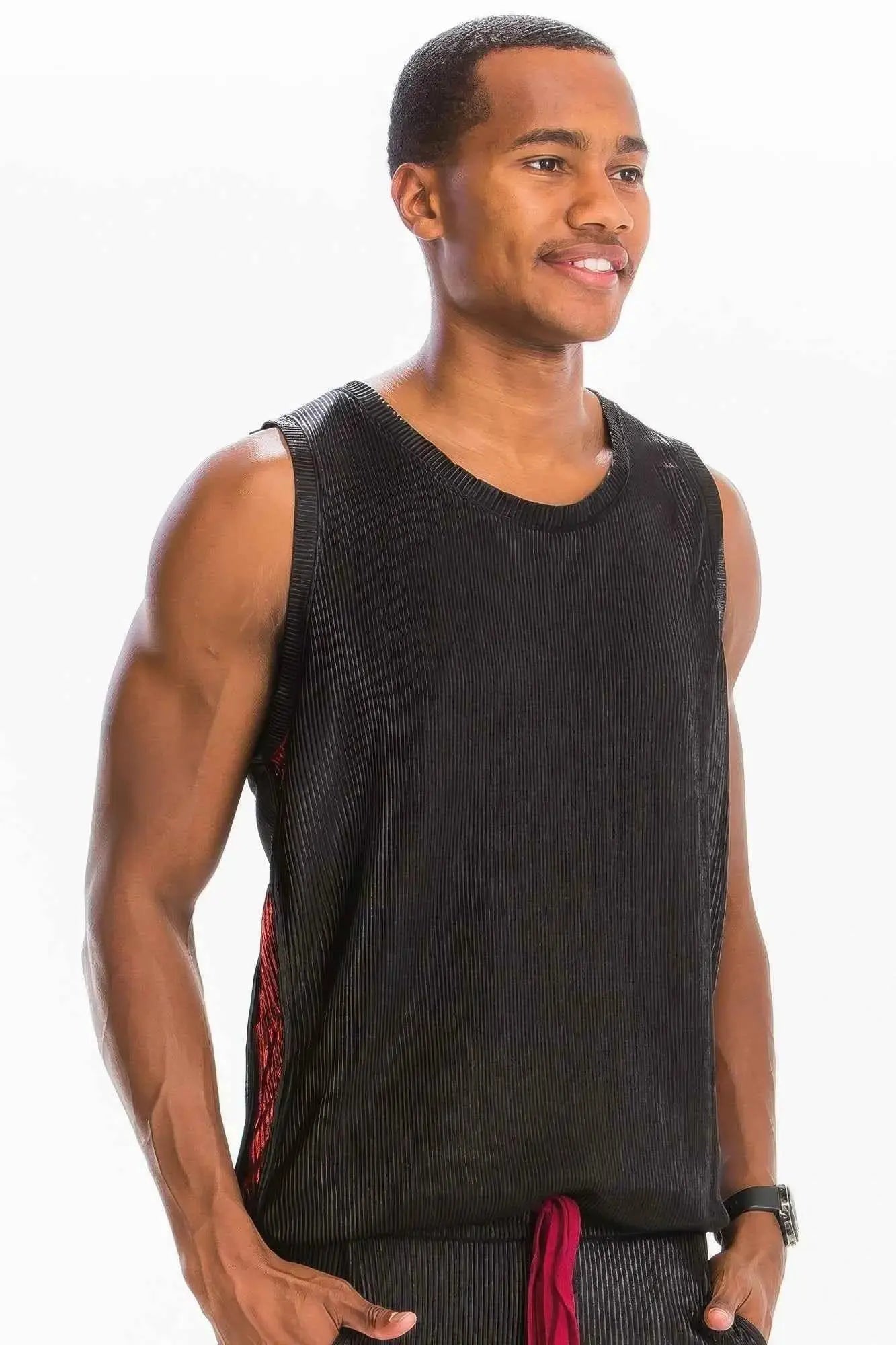 Metallic Flick Tank Top - Mr Lou’s Place