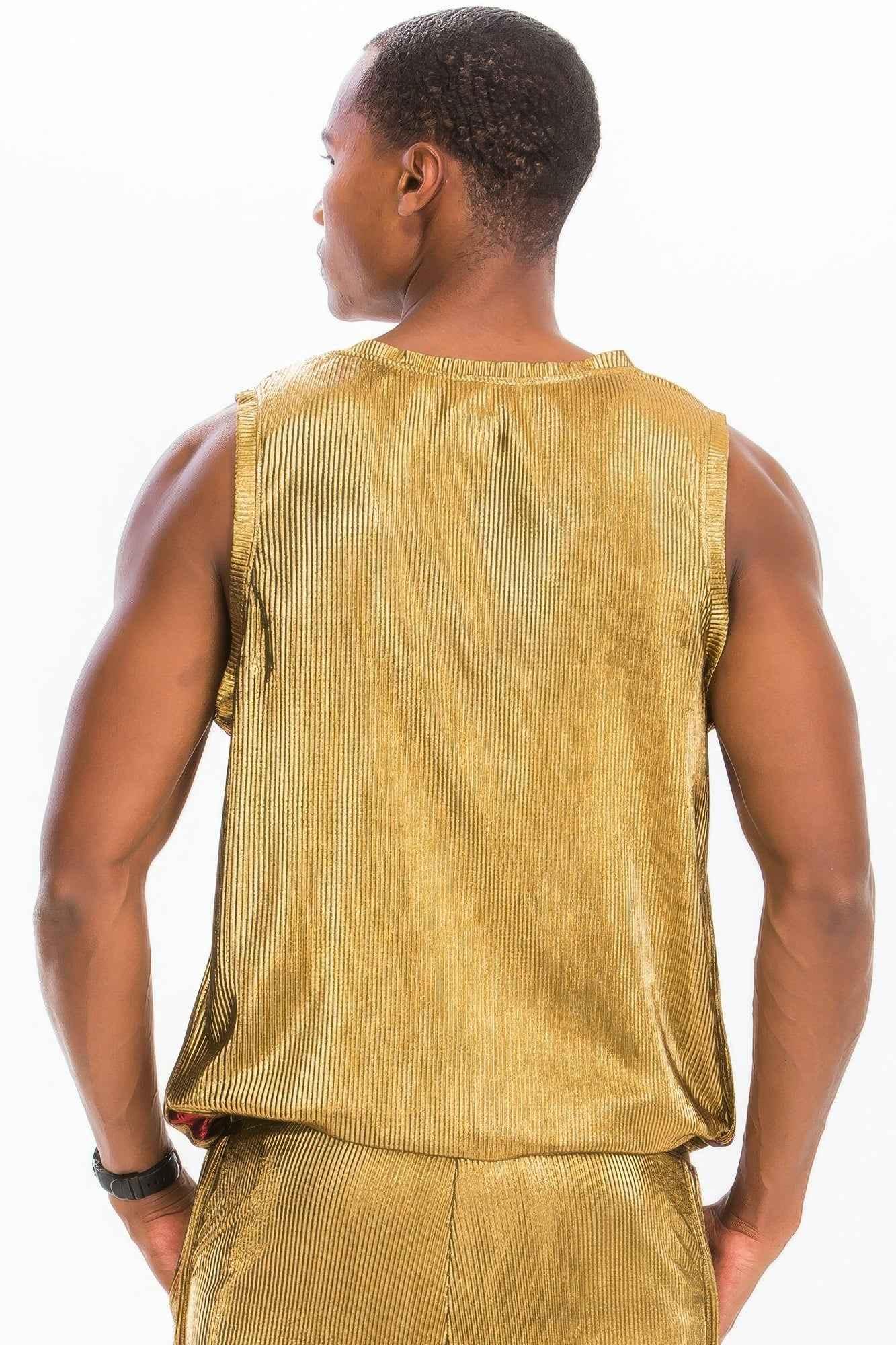 Metallic Flick Tank Top - Mr Lou’s Place