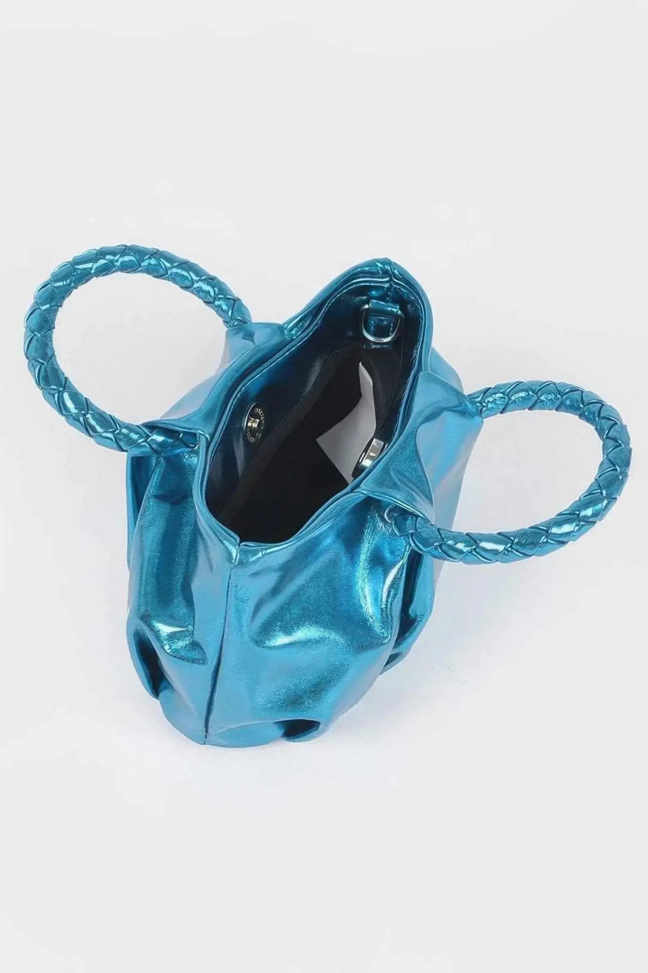 Metallic Top Handle Crossbody Bag - Mr Lou’s Place