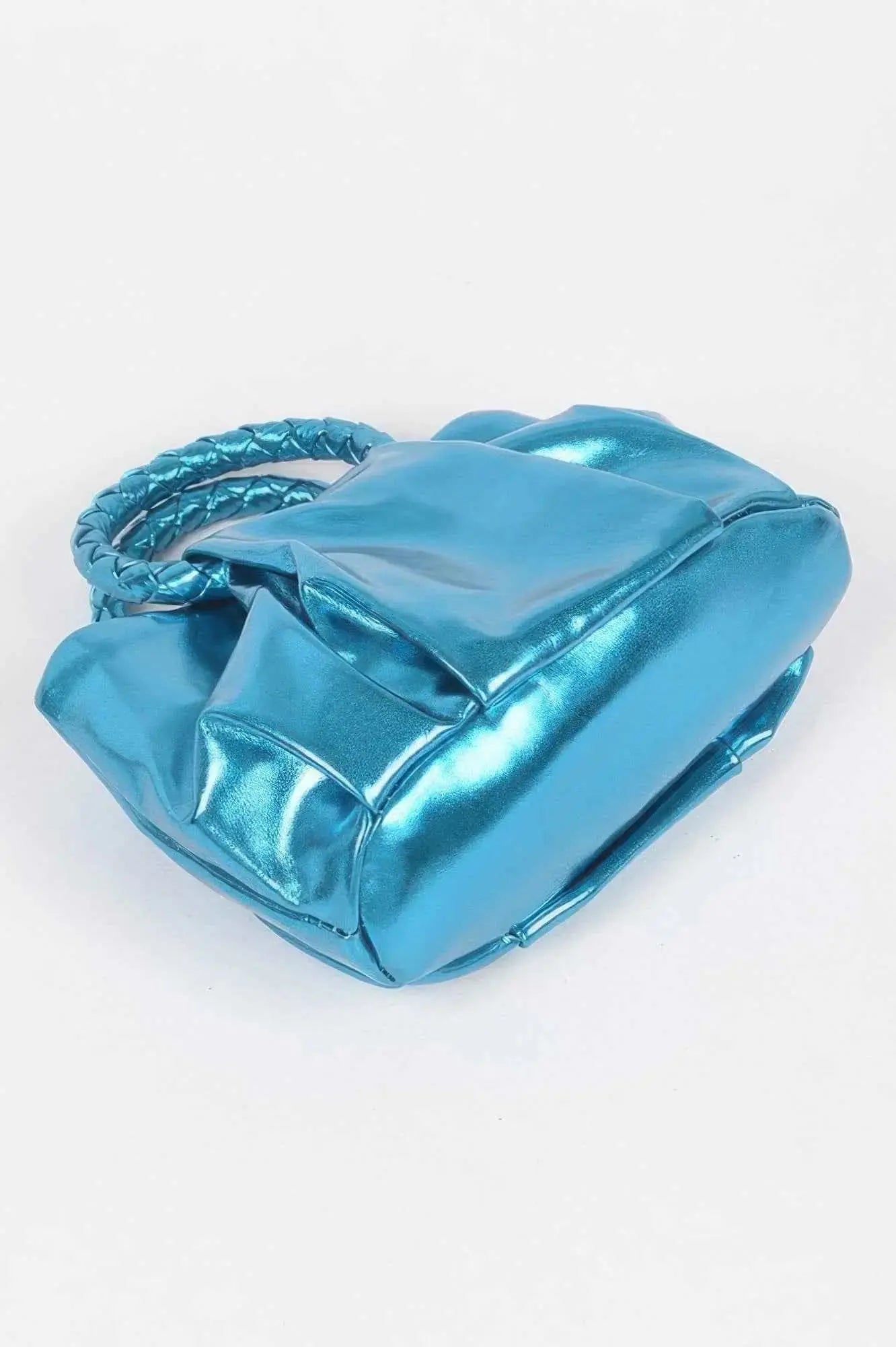 Metallic Top Handle Crossbody Bag - Mr Lou’s Place