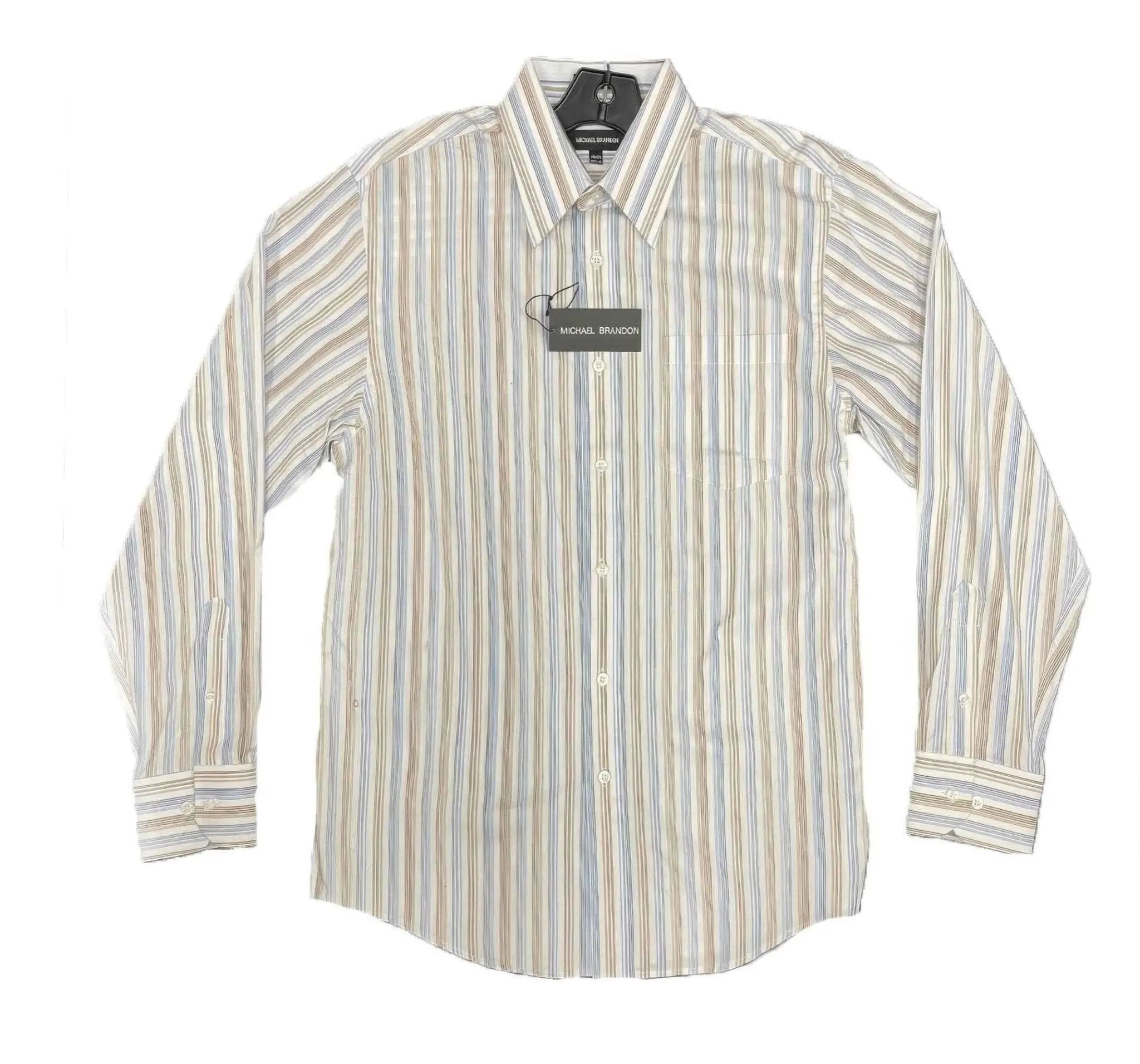 Michael Brandon Long Sleeve Striped Shirt - Mr Lou’s Place