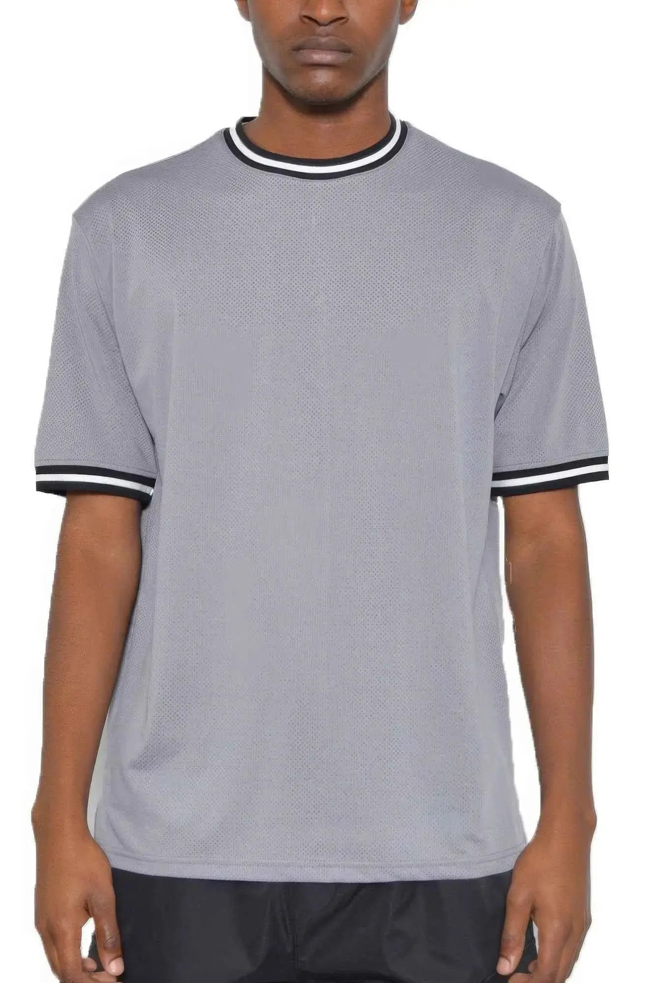 Micromesh Round Neck Tshirt - Mr Lou’s Place