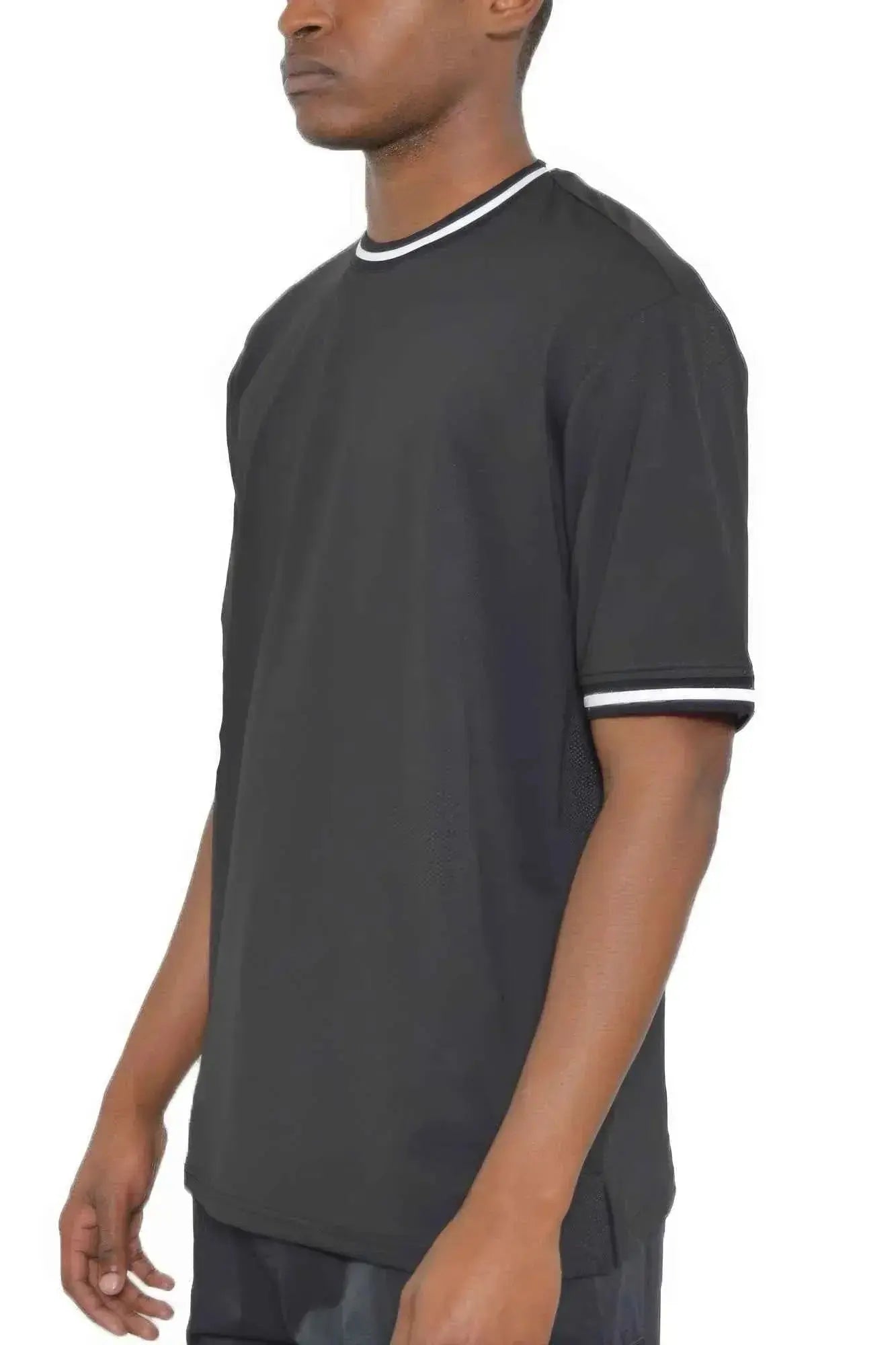 Micromesh Round Neck Tshirt - Mr Lou’s Place