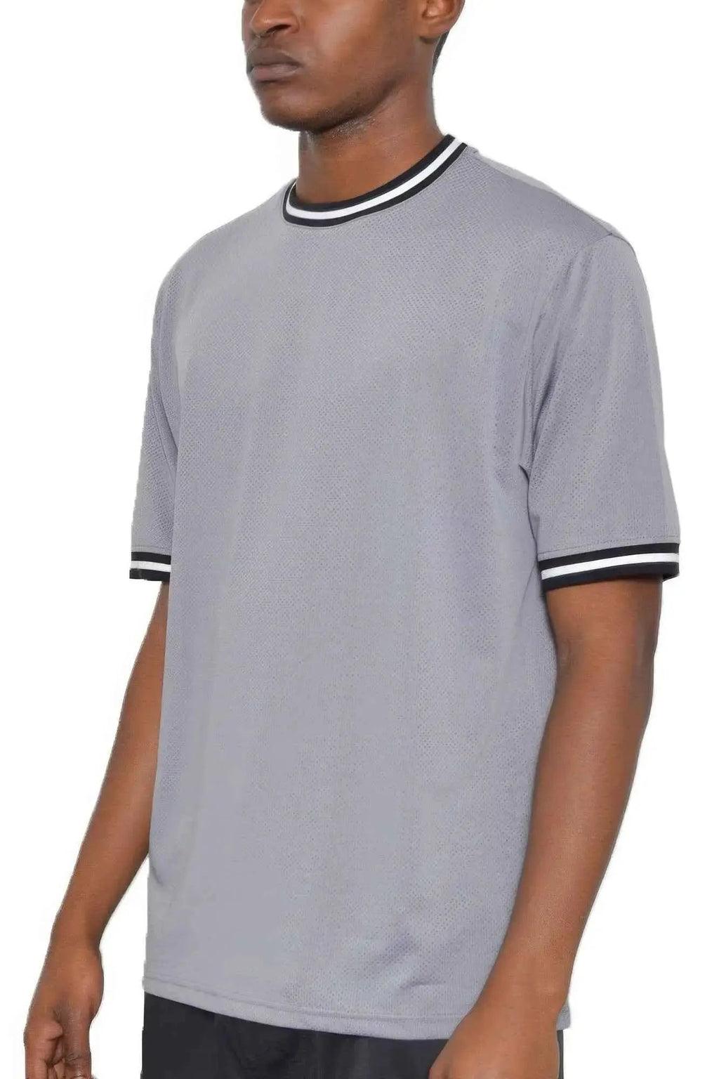 Micromesh Round Neck Tshirt - Mr Lou’s Place