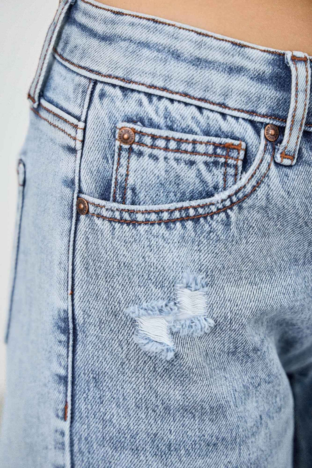 Mid Rise Relaxed Straight With Destroy - Mr Lou’s Place